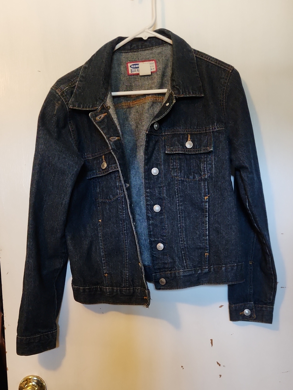 Classic Dark Blue Denim Jacket - Men